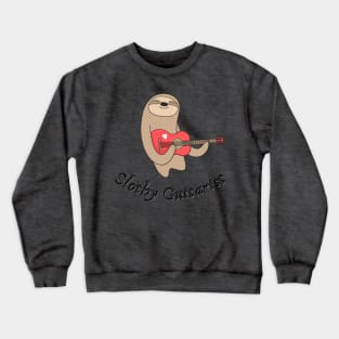 Slothy Guitarist Crewneck Sweatshirt